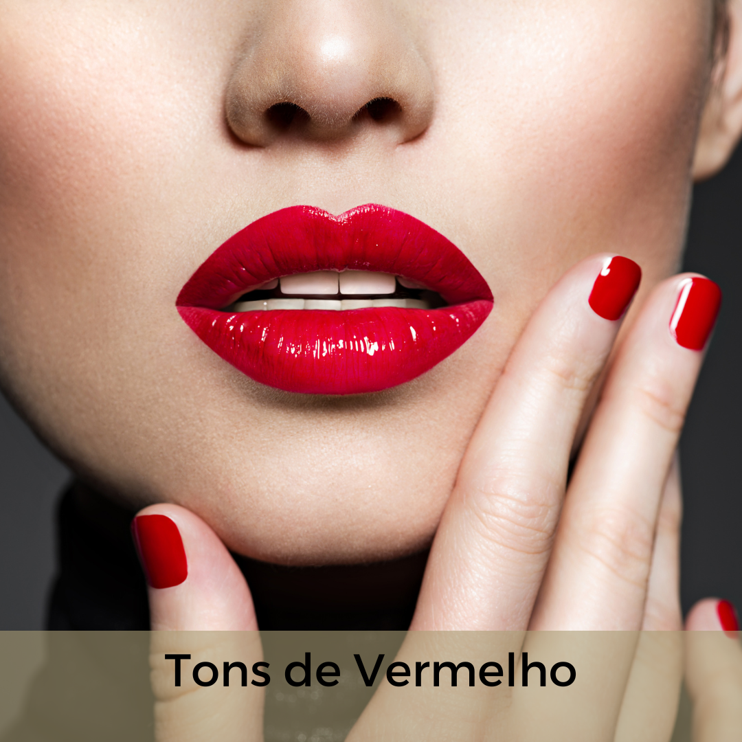 Quais cores gosta de utilizar em maquiagem para os lábios ?Selecione quantas alternativas desejar.