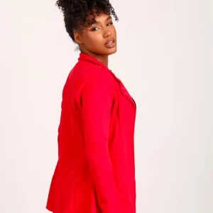Blazer de luxo  Lady Griffe Vermelho